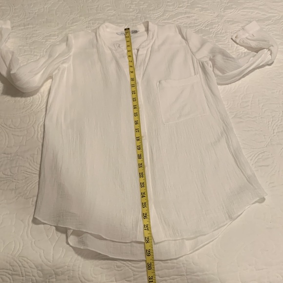 DIANE VON FURSTENBERG Women’s Button-Down White Long Sleeve Shirt SZ 6 - Picture 11 of 11